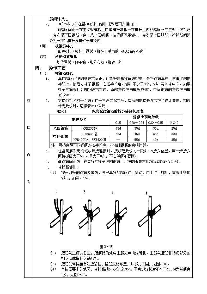 框架结构钢筋绑扎工程.doc-图二