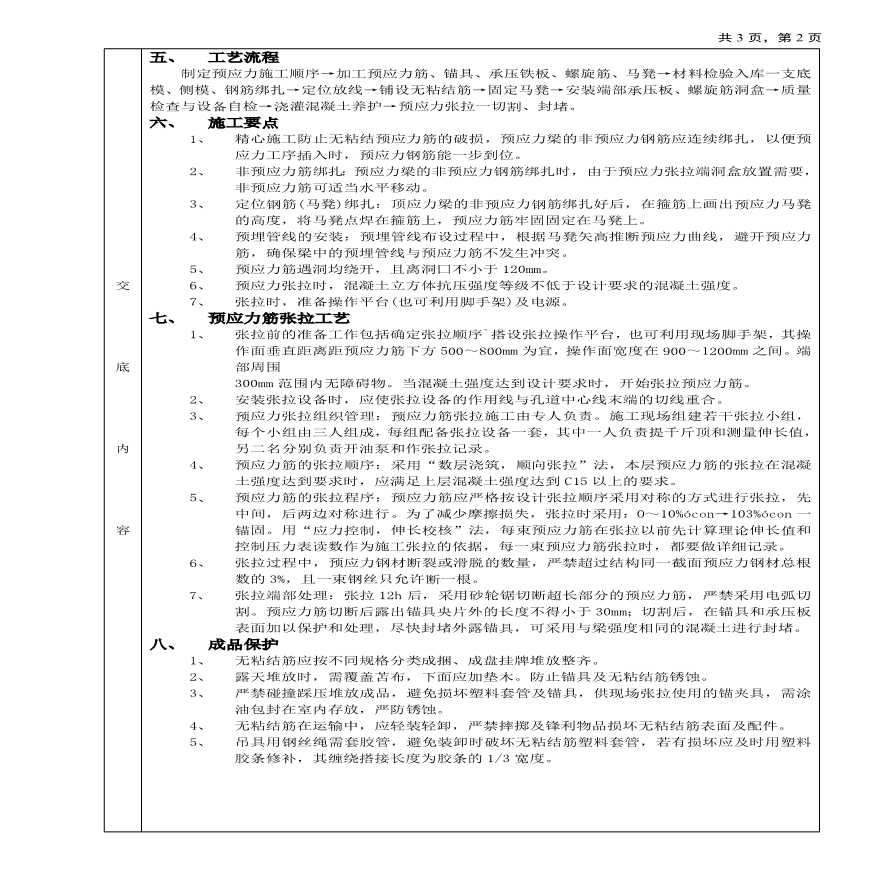 无粘结预应力工程技术交底.pdf-图二