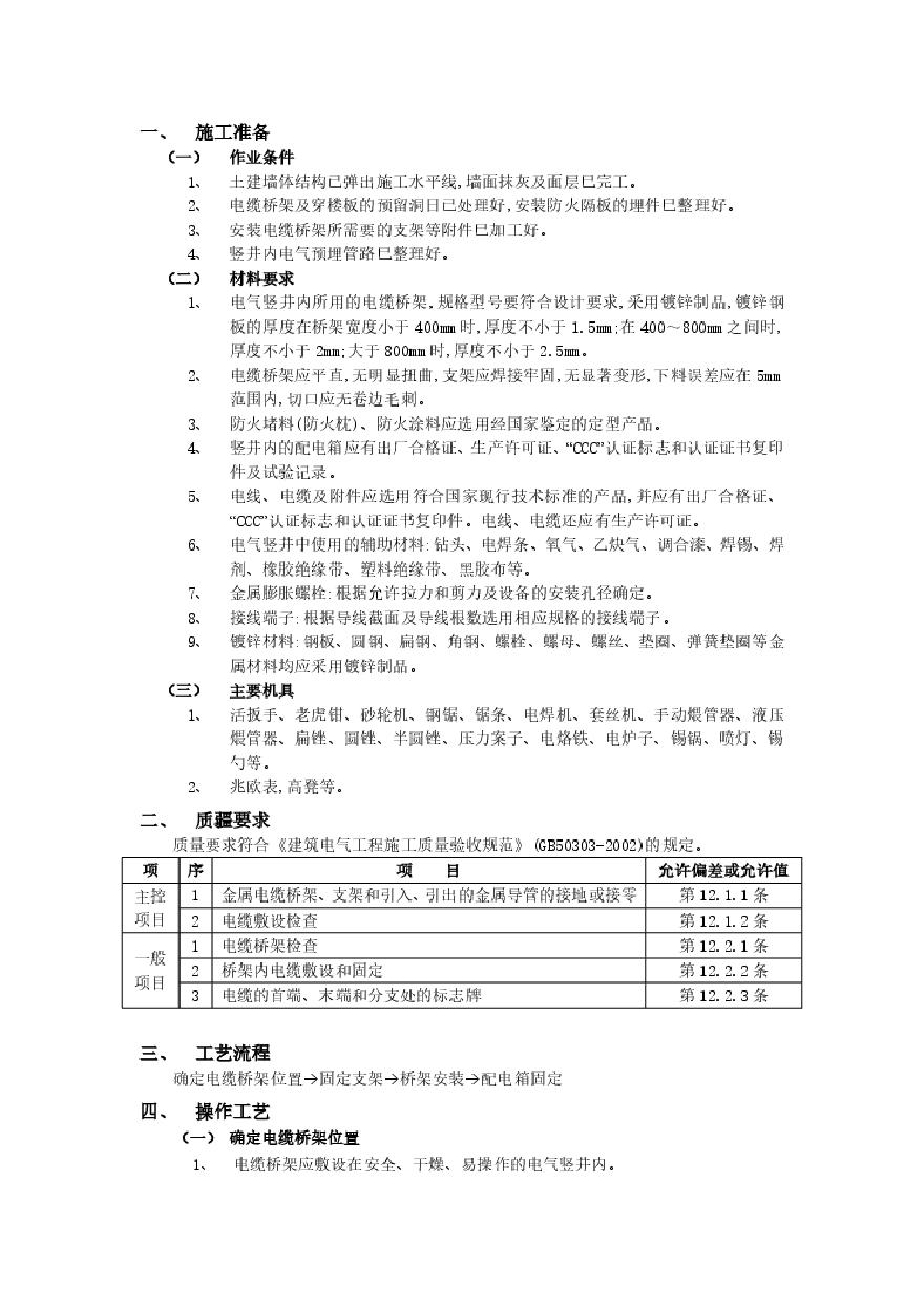 电气竖井内电缆桥架工程.pdf