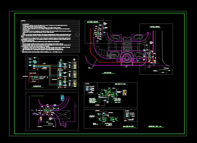 五星级酒店弱电工程深化设计系统图CAD格式10几个系统_图1