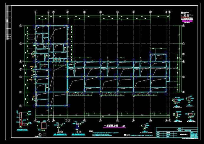 9班3层幼儿园建筑结构设计施工图_图1