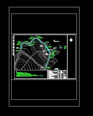 垃圾填埋场 库区工艺布置图-图一