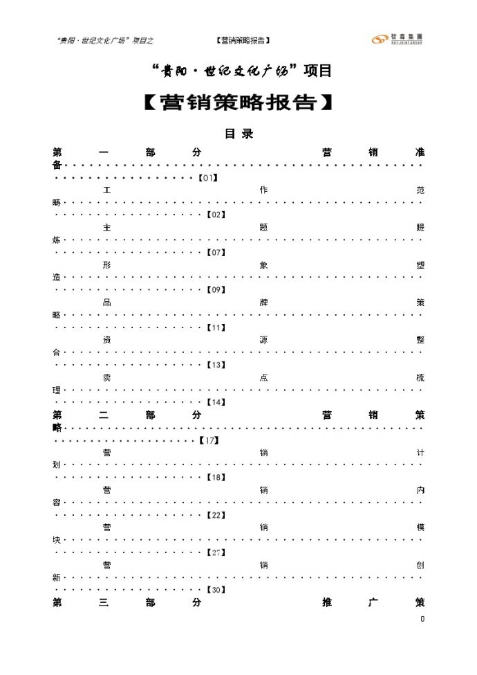 房地产行业推广营销策略世纪文化广场商业项目营销策略报告（定）.doc_图1