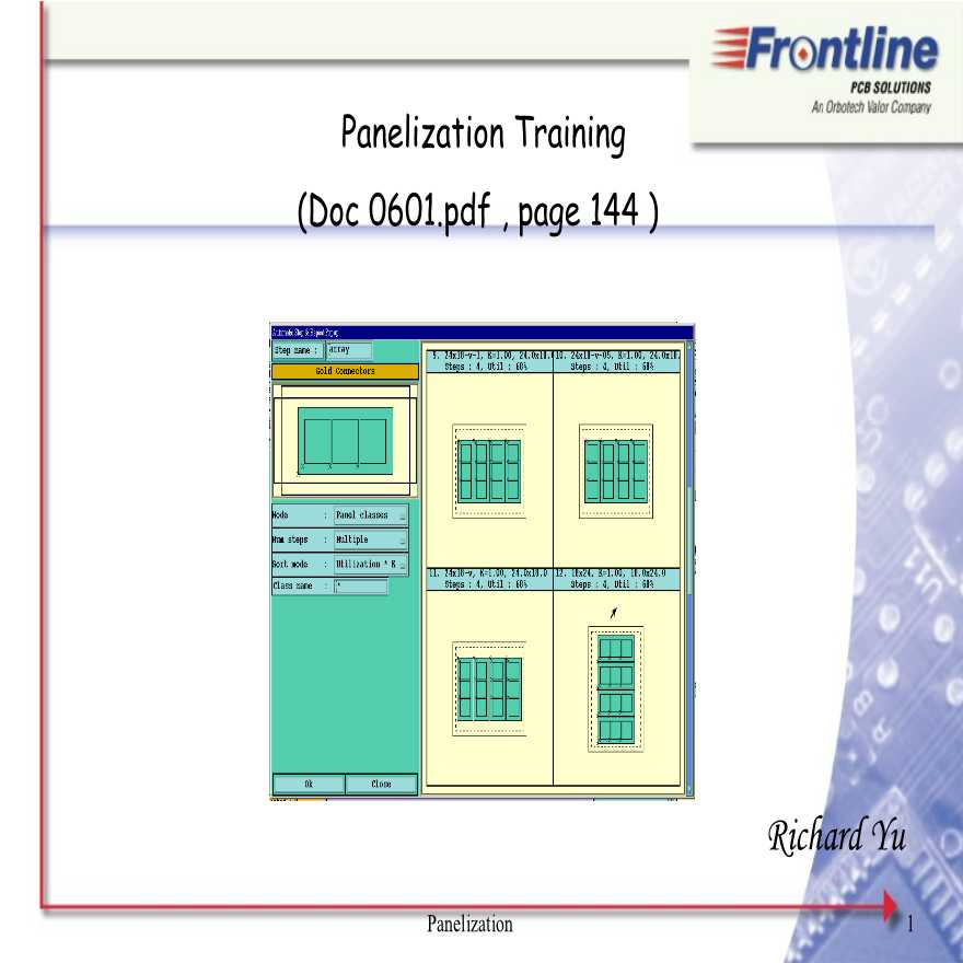 生产设备管理Panelization训练-图一