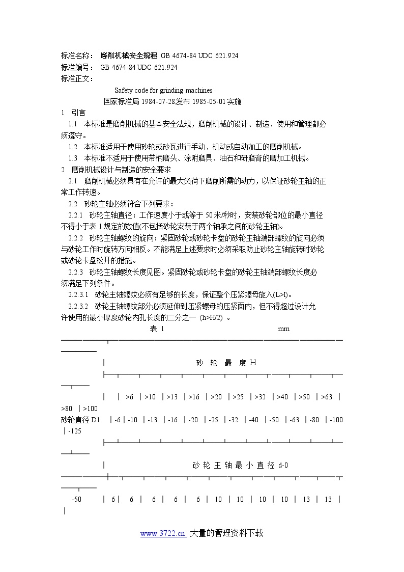 安全生产管理磨削机械安全规程-图一