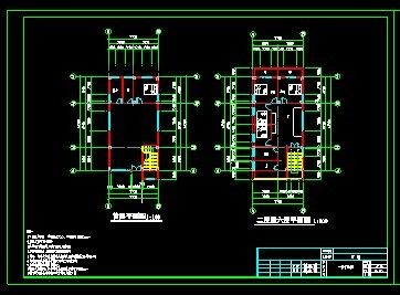 6层，7.7mX14.5m占地面积110方自建房建筑结构图纸CAD全套图纸-图一
