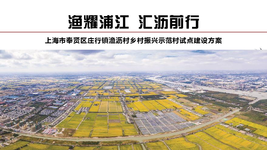 2021 上海渔沥村乡村振兴示范点建设规划方案[55P]-图一