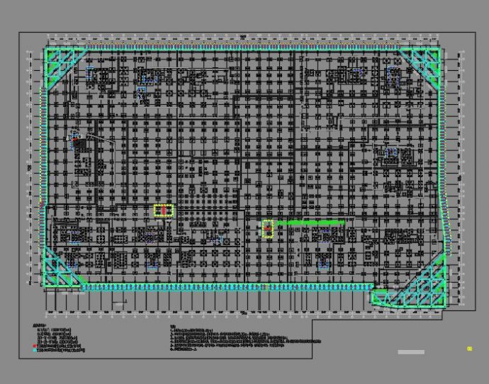 千米长的数字园基坑围护设计图_图1