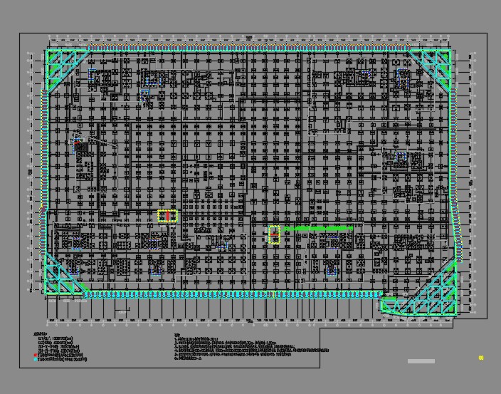 千米长的数字园基坑围护设计图