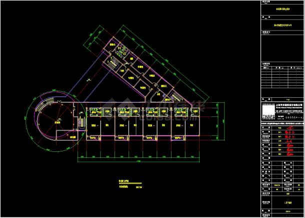 3层12班 3445平米 12班幼儿园建筑方案设计CAD图-图一