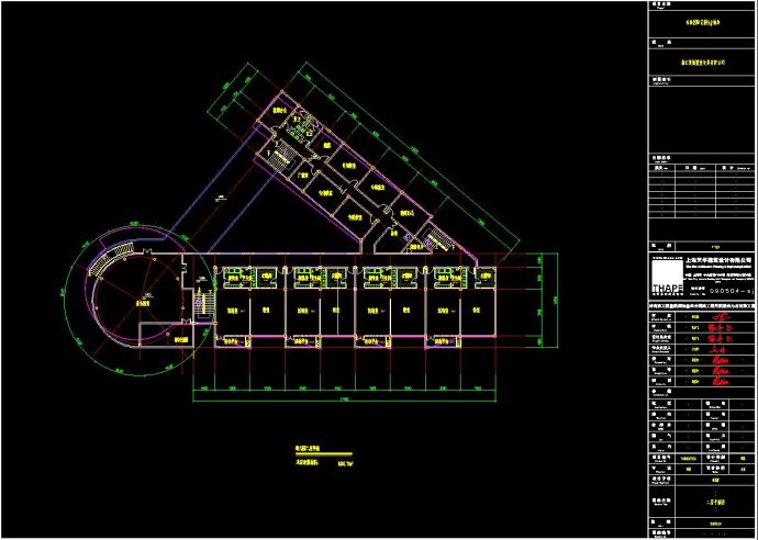 3层12班 3445平米 12班幼儿园建筑方案设计CAD图_图1