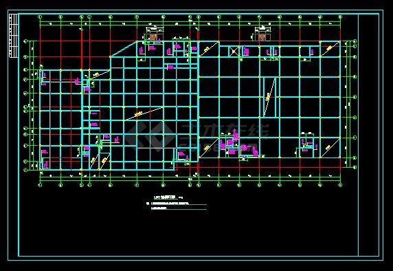 某大型商场加固改造施工图（原建筑80年代的4层框架结构）_t3-图一