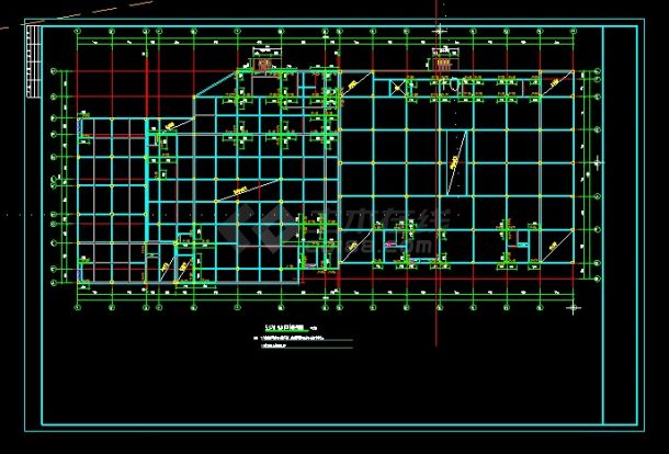 某大型商场加固改造施工图（原建筑80年代的4层框架结构）_t3-图二