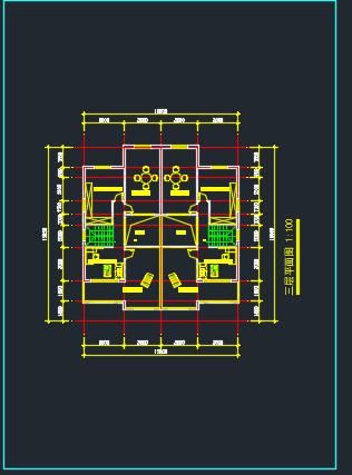 某城市多层现代化住宅总体平面图-图一