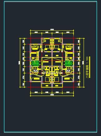 某城市多层现代化住宅总体平面图-图二