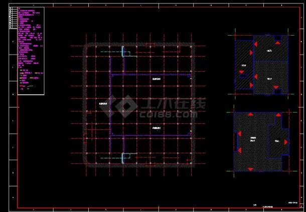 某物流仓库地下冷库全套建筑施工图1-图二