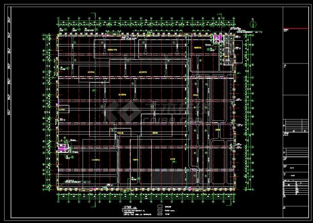 某单层厂房建筑施工图CAD-图二