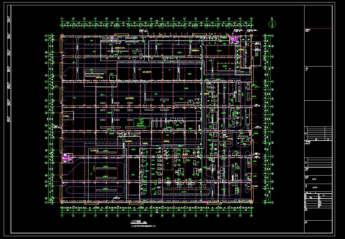 某单层厂房建筑施工图CAD