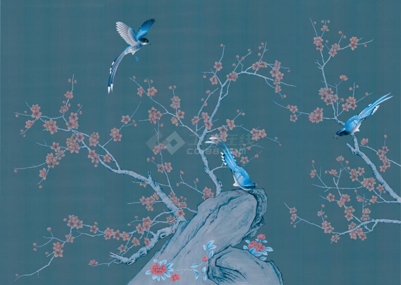 中式植物花鸟图壁纸 (128).jpg-图一