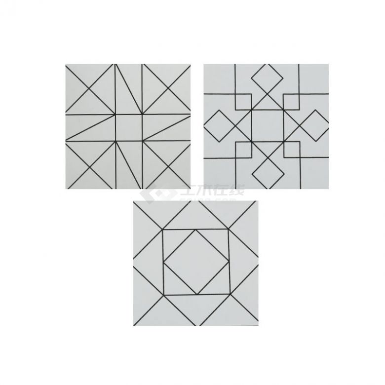 现代北欧黑色灰色花砖300×300 (58).jpg-图一