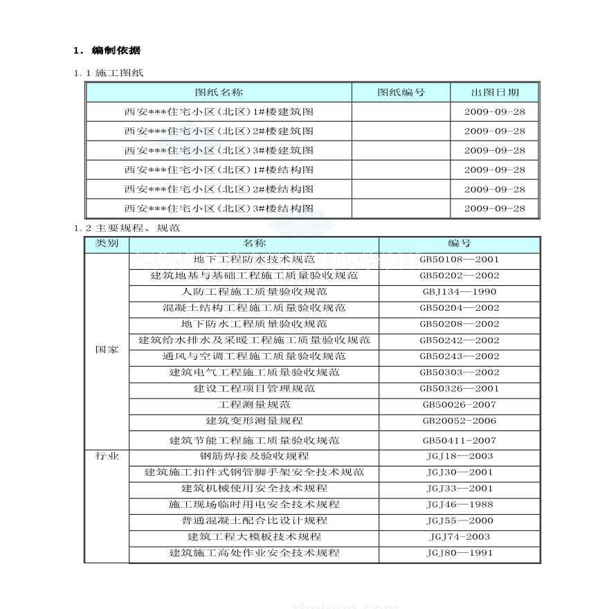 西安某高层住宅小区基础工程雨季施工方案.pdf-图二