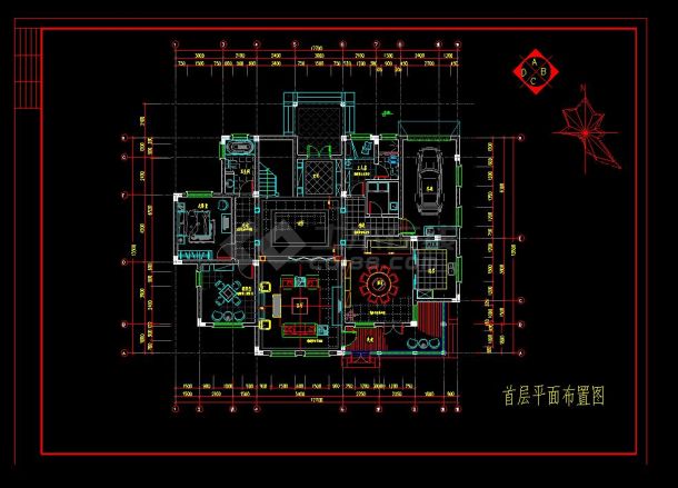 农村自建整套欧式别墅设计装修图纸-图一