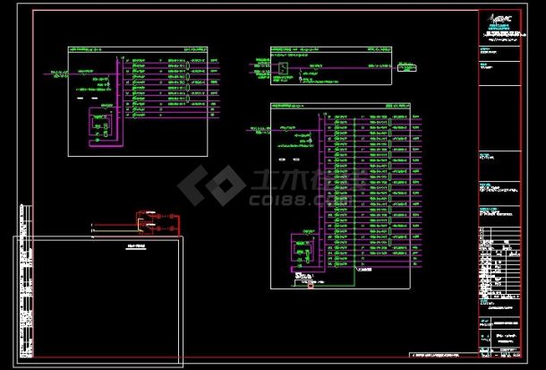 数据中心强电CAD施工图纸设计-图一