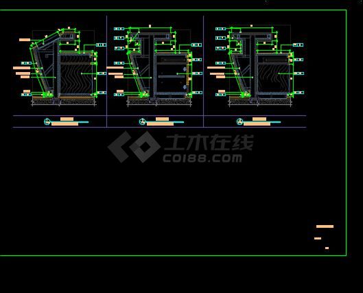 某地服务台固定家具节点图-图二