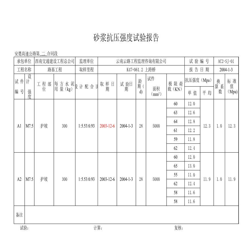 公路工程安楚高速公路第二合同段中心试验室-护坡 (4)-图一