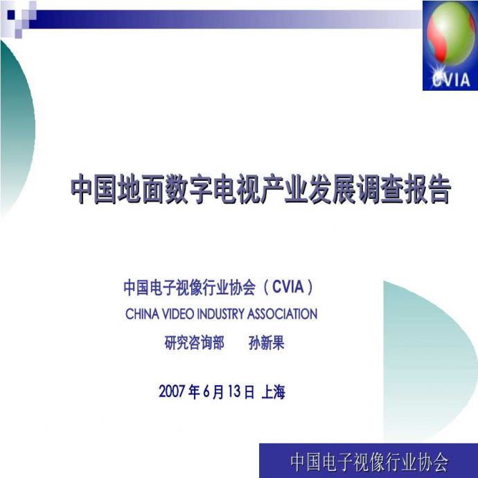 中国地面数字电视产业发展调查报告_图1