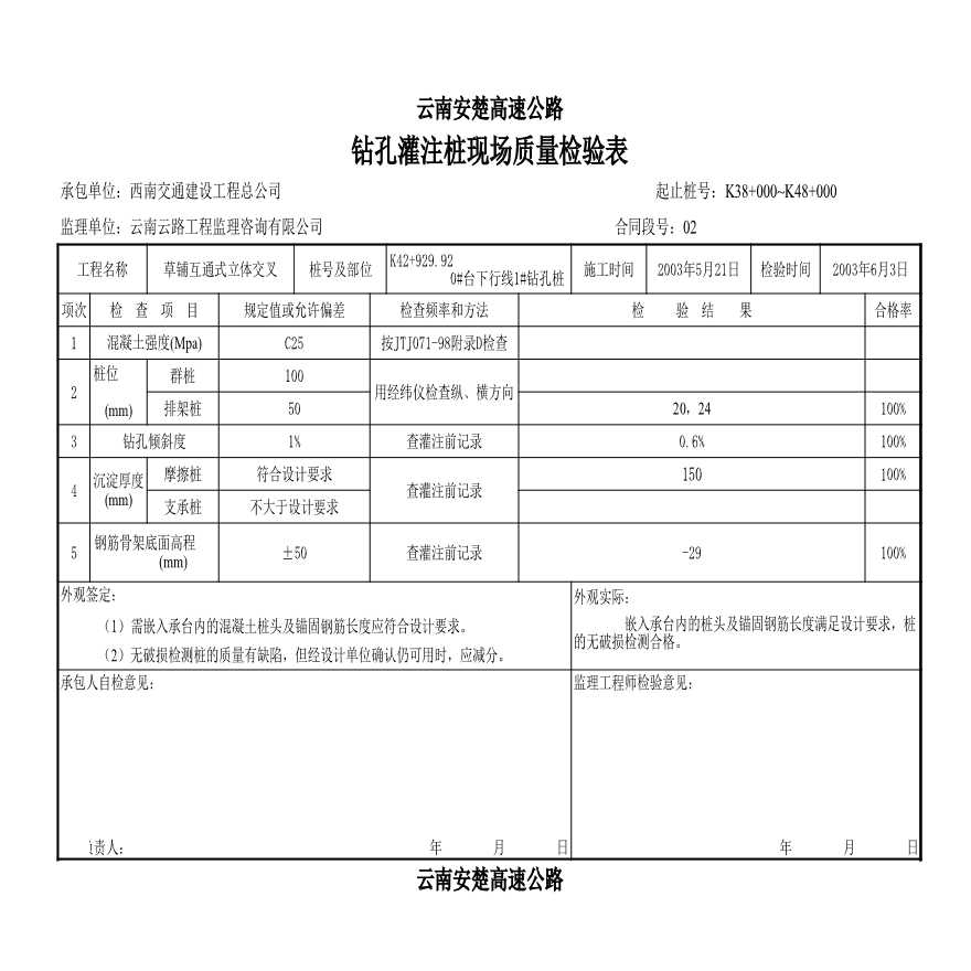 安楚桥梁质检资料1-钻灌注桩现场检验43-图一