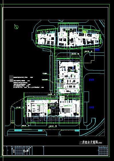 医院1层地下室车库建筑结构设计施工图-图二