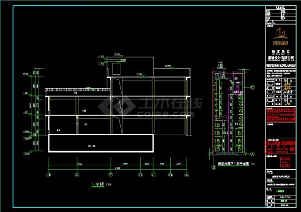 3层6班 2436平米 凤乡幼儿园建筑方案全套专业CAD图-图一