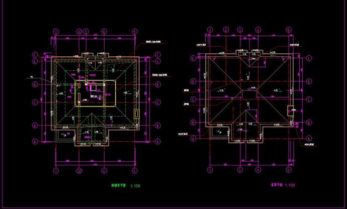 CAD别墅建筑设计方案图_图1