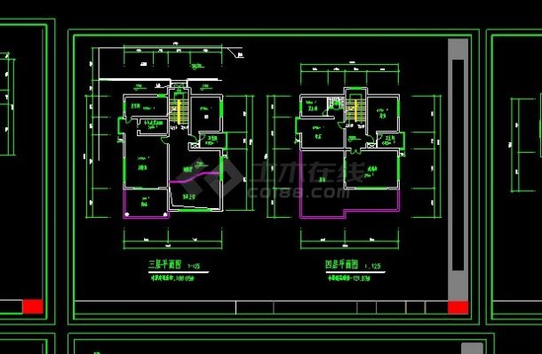 多层别墅设计CAD施工图方案-图一