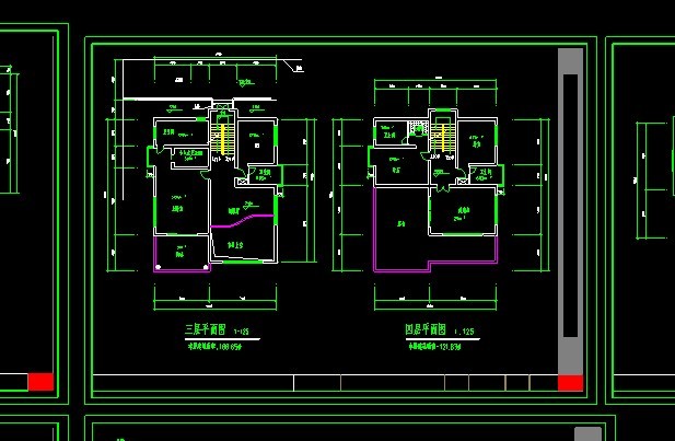 多层别墅设计CAD施工图方案_图1