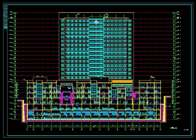 19层专科医疗中心综合门诊建筑设计施工图_图1