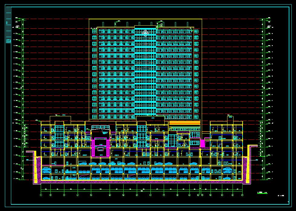 19层专科医疗中心综合门诊建筑设计施工图