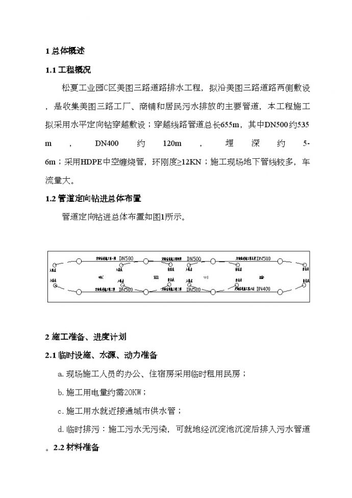 污水管工程拖管法施工组织设计.doc_图1
