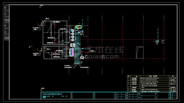 地下一层设备房（热交换站）建筑结构水暖电设计施工图-图二