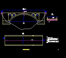 1x22m空腹式石拱桥加固设计图_图1