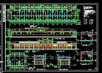 单层商业街商业建筑设计施工图-图二