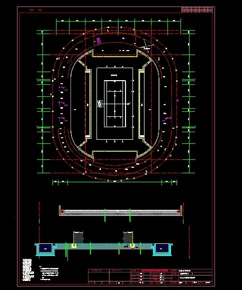 特级网球场运动中心建筑设计施工图_图1