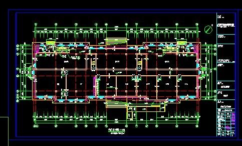 4层多层办公（带半地下室自行车库）建筑设计施工图-图二