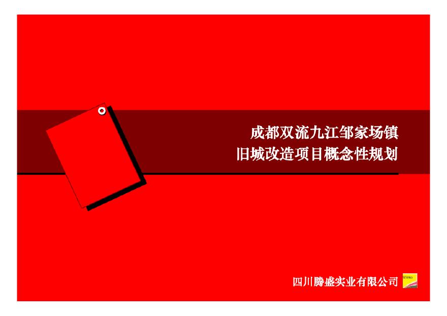 成都双流九江邹家场镇旧城改造项目概念性规划.pdf-图一