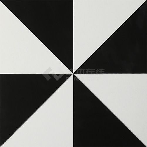 现代北欧黑色灰色花砖300×300 (42).jpg-图一
