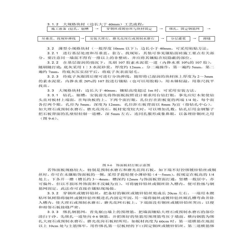 大理石磨光花岗石预制水磨石饰面施工工艺.pdf-图二