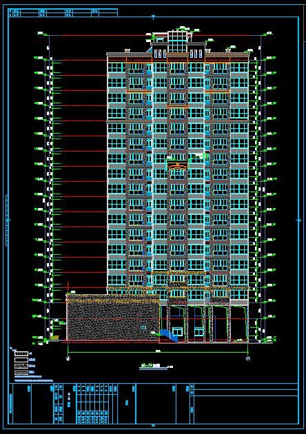 钟岭佳园18层5号高层住宅建筑结构设计施工图-图二