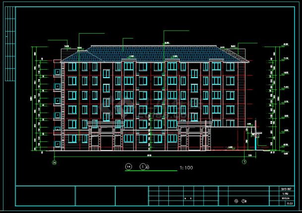 东方新天地小区6层15号多层住宅建筑结构设计施工图-图一