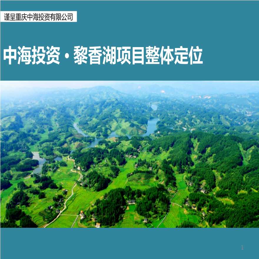 (世联)中海投资黎香湖项目整体定位.pptx-图一
